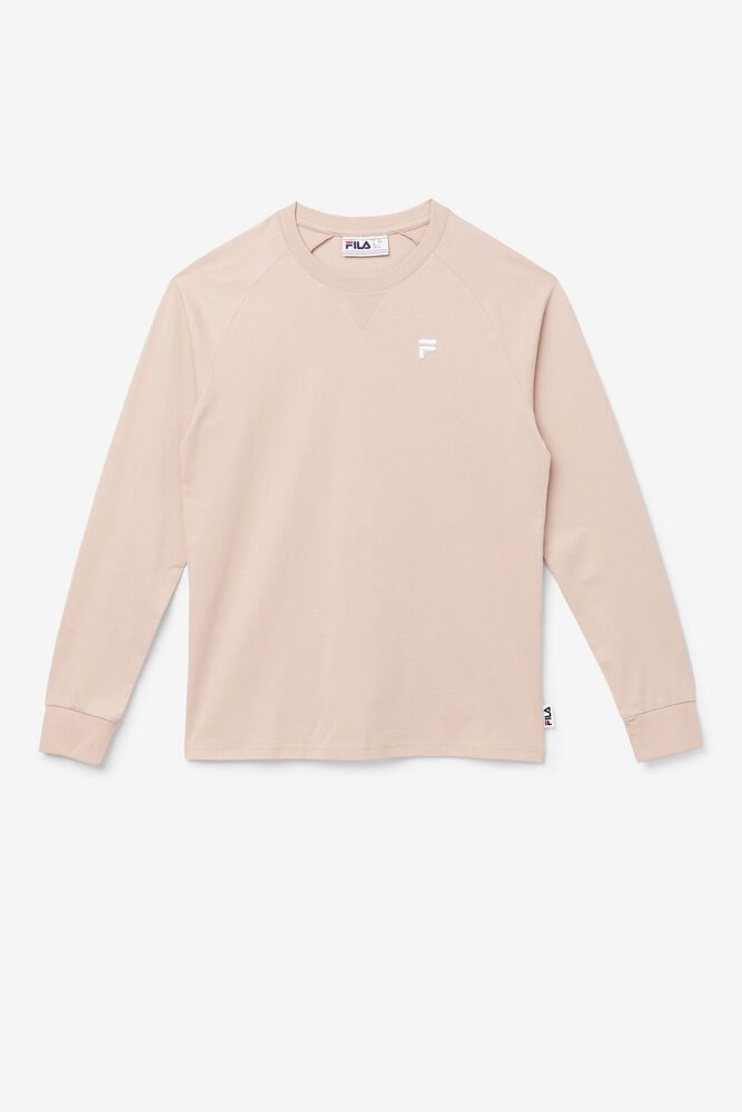 Fila Flynn Long Sleeve Rose T-Shirt Womens - NZ 86173-CAFH